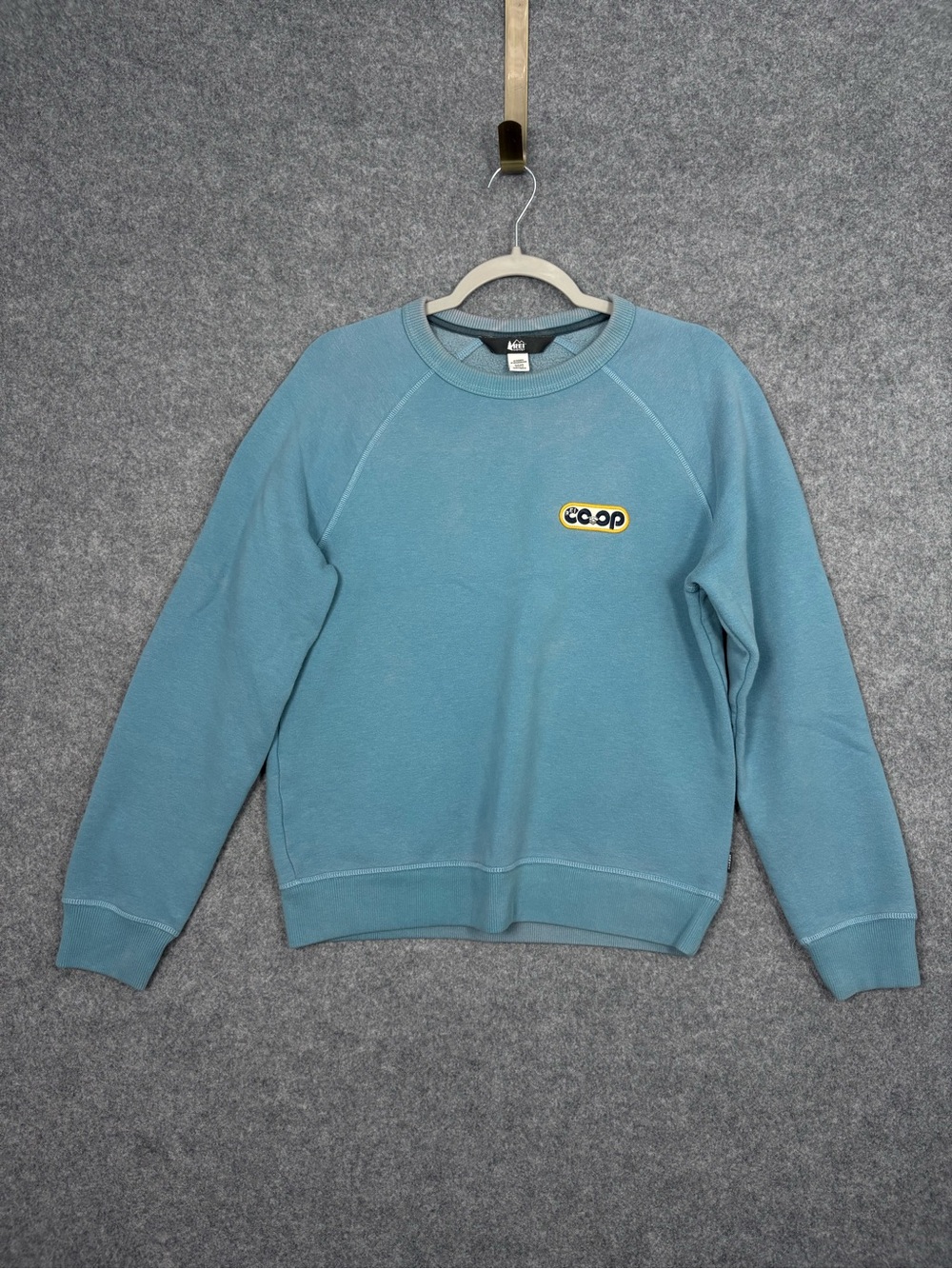 REI Co-op Blue Fleece Crewneck Sweatshirt Small Outdoor Gorpcore